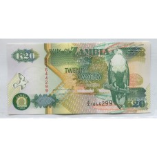 ZAMBIA 20 KWACHA BILLETE SIN CIRCULAR, UNC